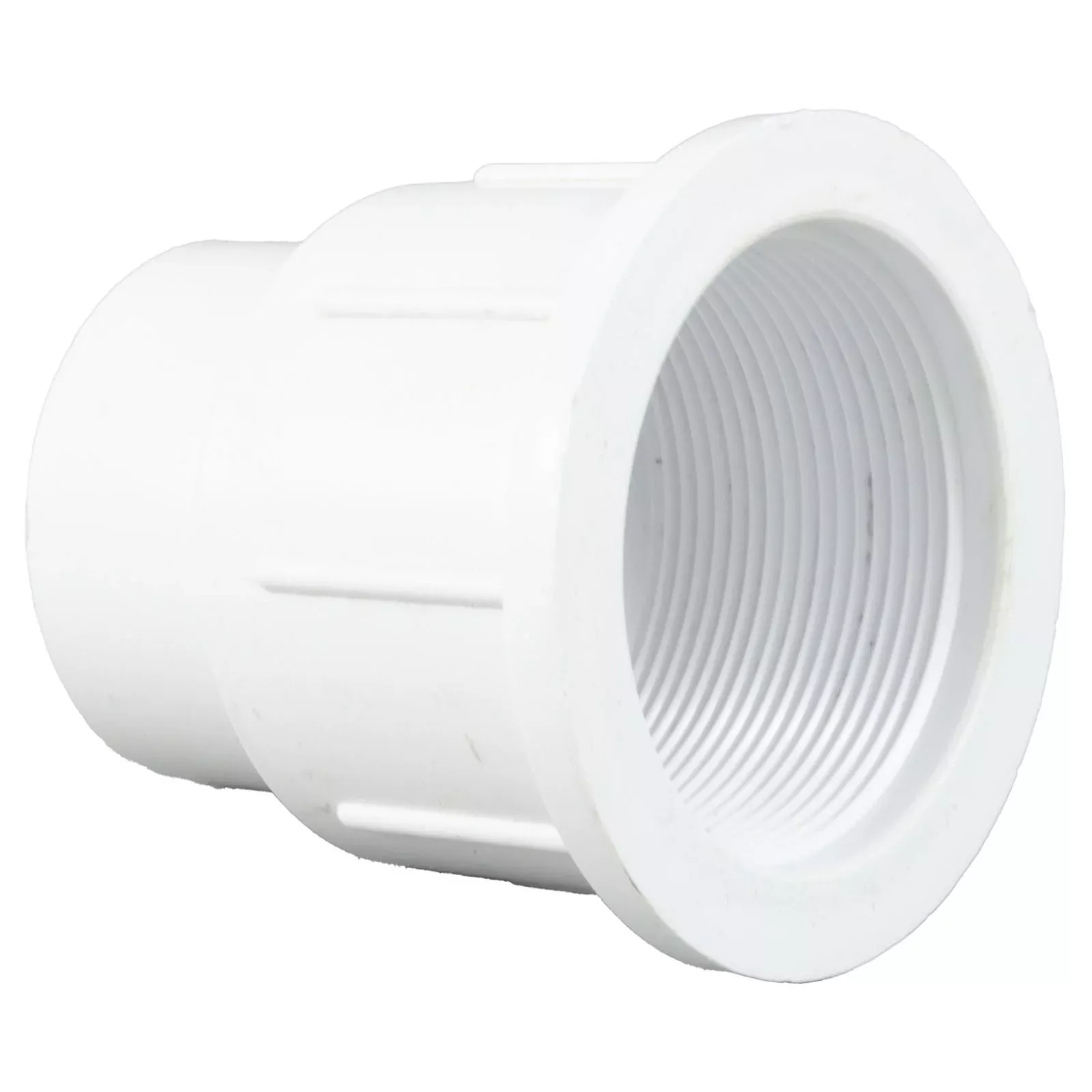 1-1/2″ Suc Strght Nut, Adapter W/ Pipe Stops : 642-4130