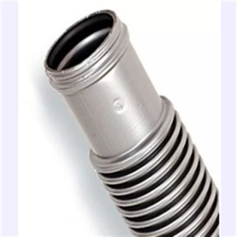 1.25″ x 6′ Above Ground Filter Hose – Cuffed – Silver-Black Premium