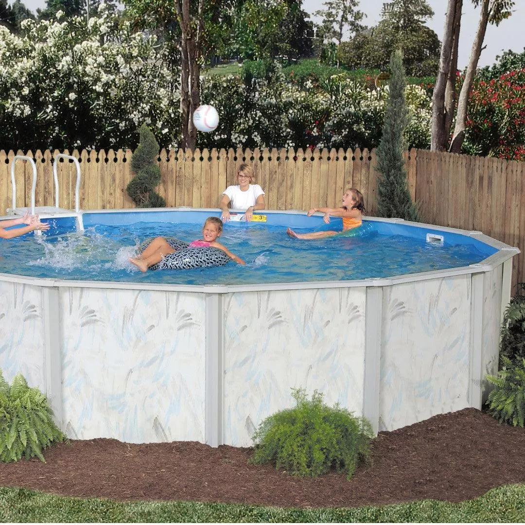 15′ Coastal 5″ Steel Frame Round Pool & Bundle | 48″
