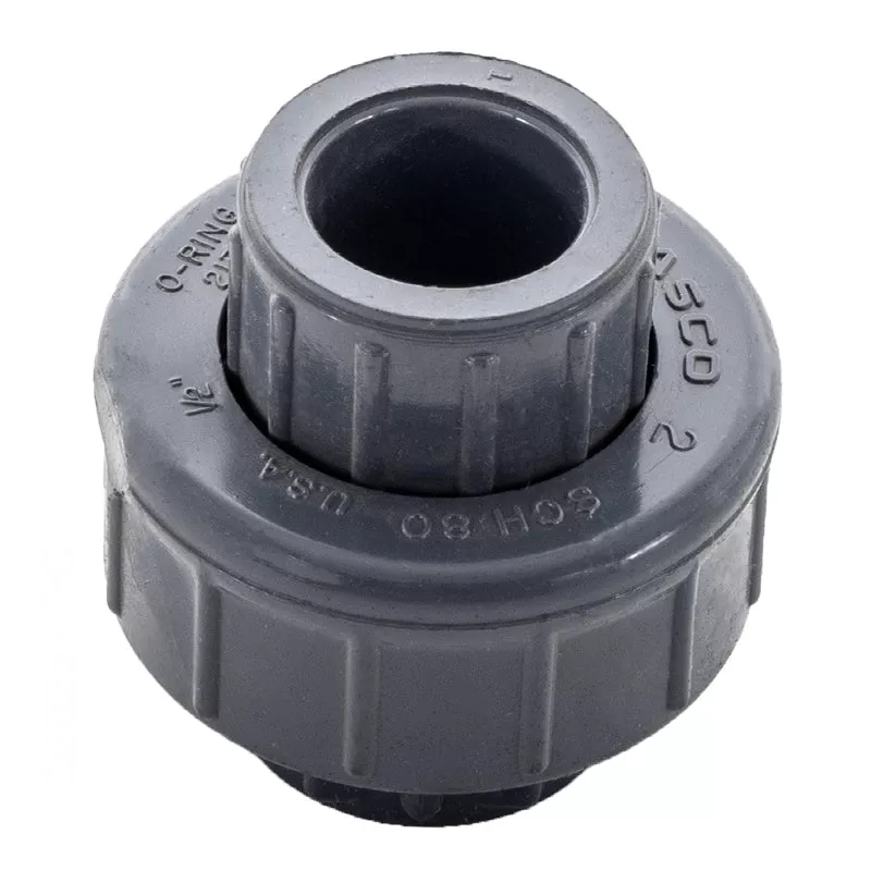 .5″ SKT UNION O-RING TYPE SCHEDULE 80 GRAY