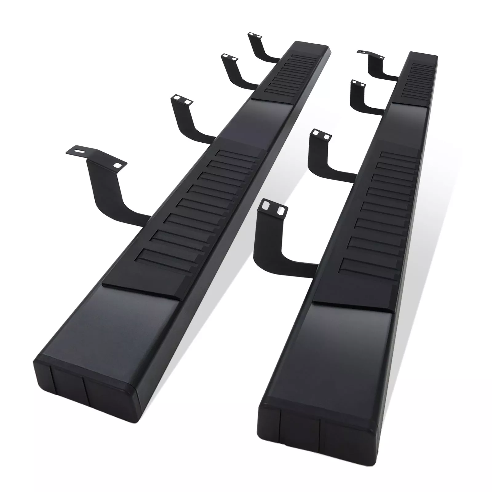 6″ Wide Running Boards Stainless Steel Side Steps Nerf Bars for 2009-2018 Ram 1500 Crew Cab, 2010-2022 Ram 2500/3500 Crew Cab, Polished Silver