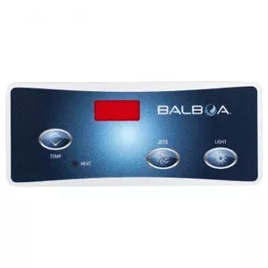 Balboa Panel Overlay Only VL404 J/LT 1 Jet 3 Button, 10352