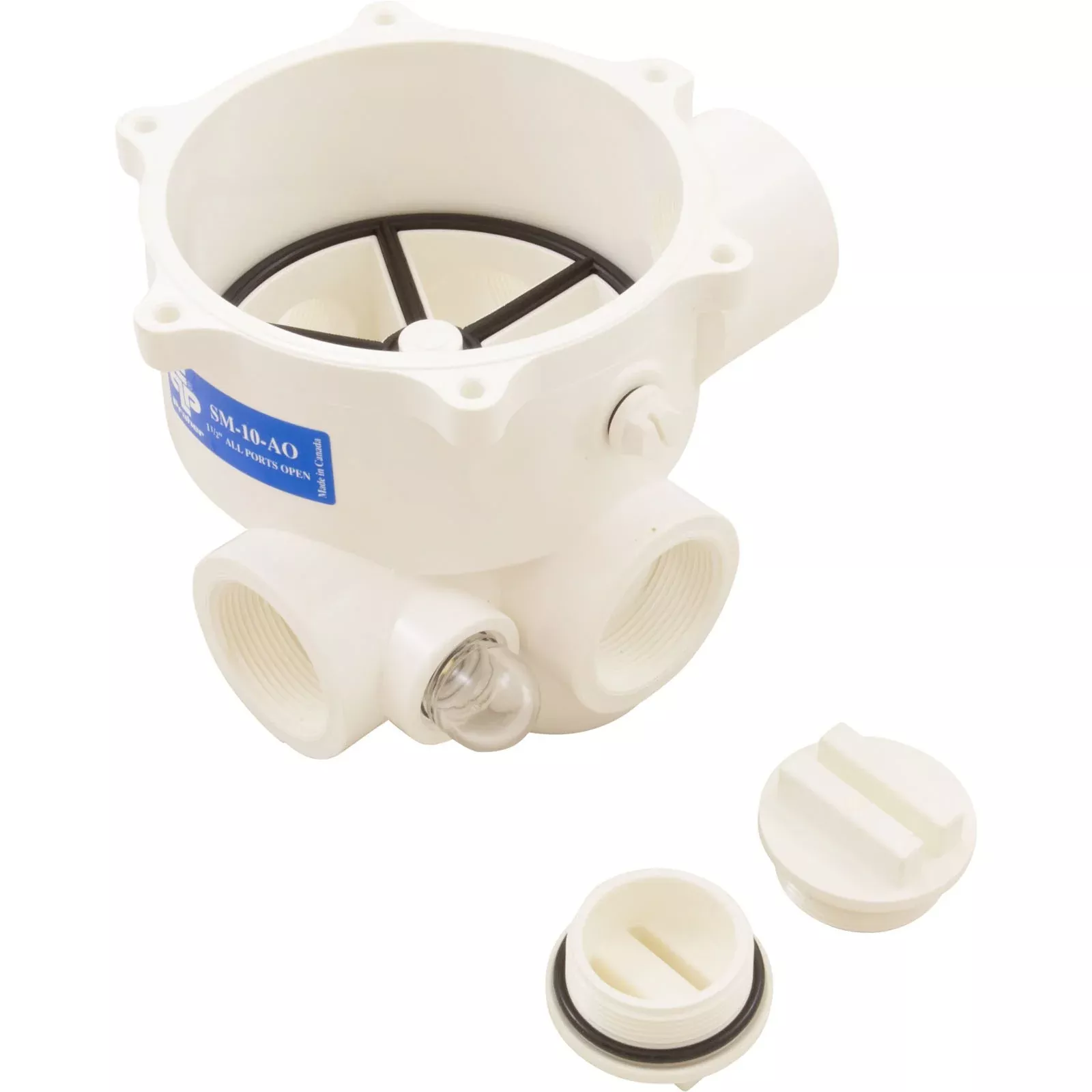 Body Assembly, Praher SM-10-AO Valve, 1-1/2", White : E-55-S1