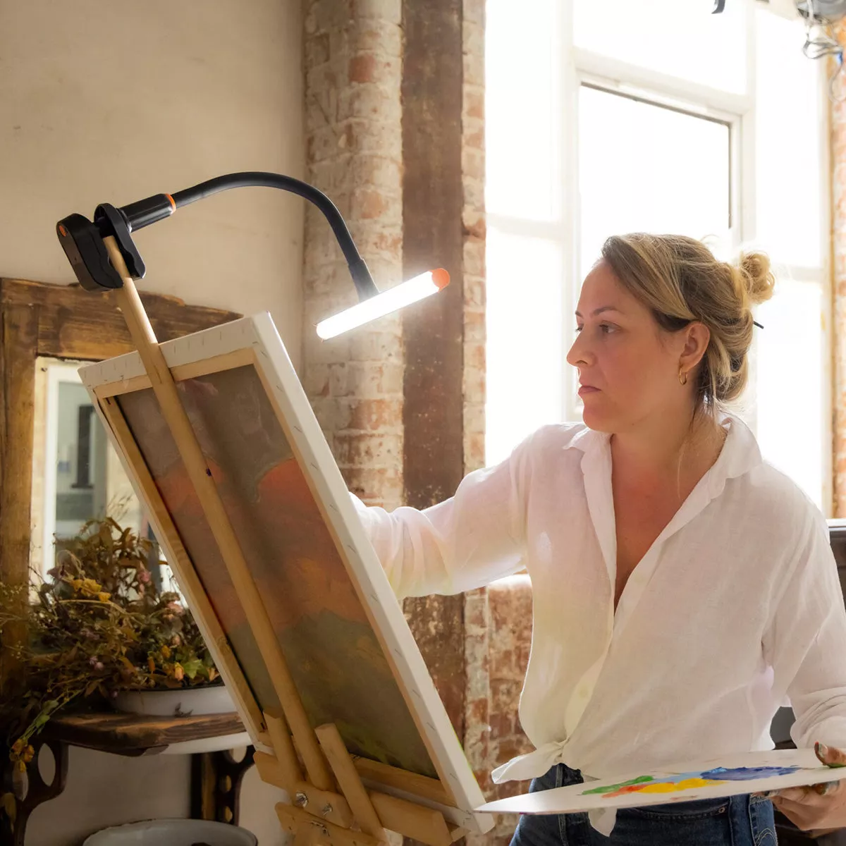 Clip-On LED Easel Lamp