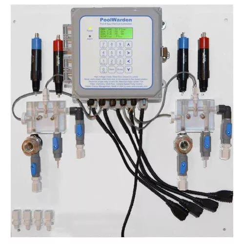ControlOMatic PoolWarden Controller / Sensors / Flow Cells – Mounted – PW-DMTD