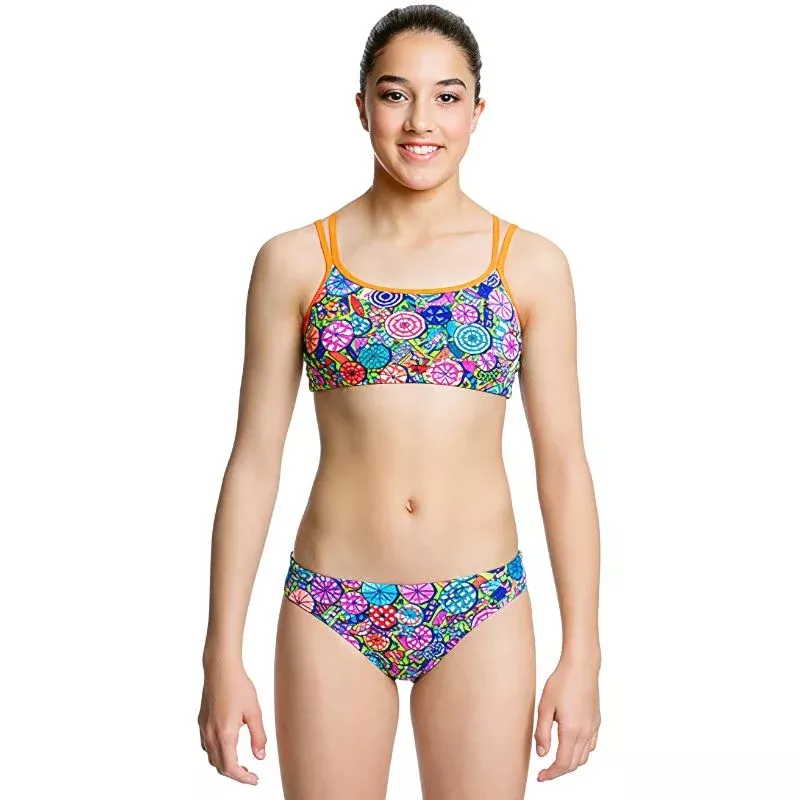Funkita – Bondi Brollies – Girls Criss Cross Two Piece
