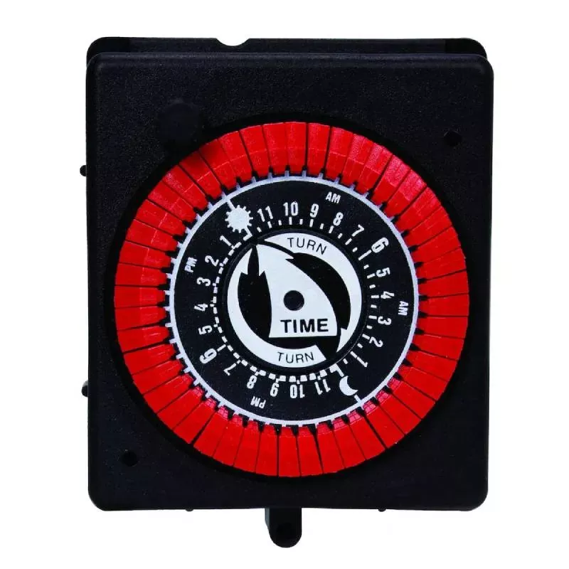 Intermatic PB913N66 120V 24 Hour SPST Panel Mount Timer With Override