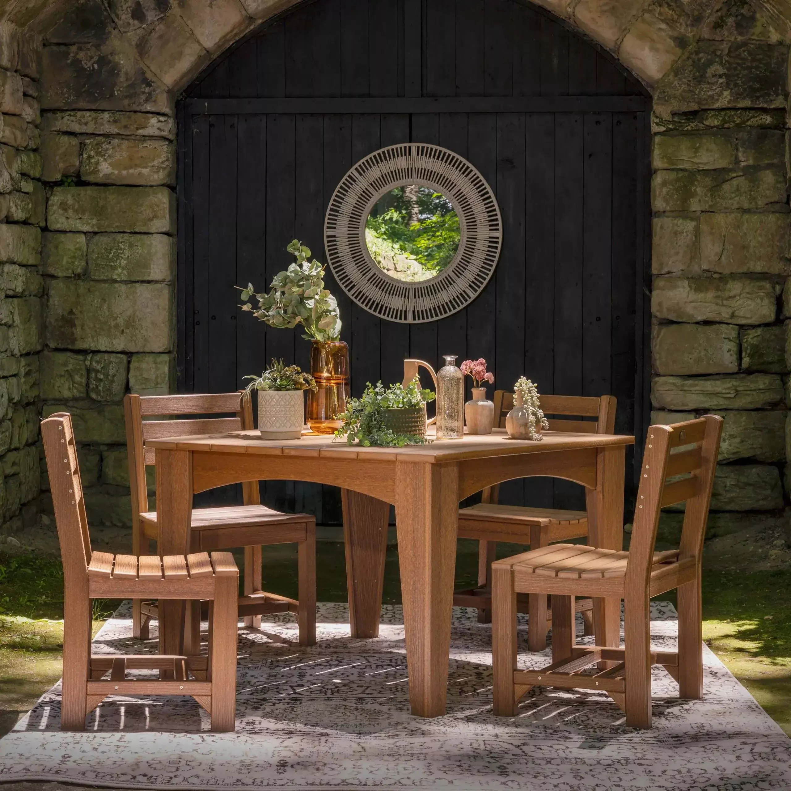Island 44″ Square Dining Table from LuxCraft