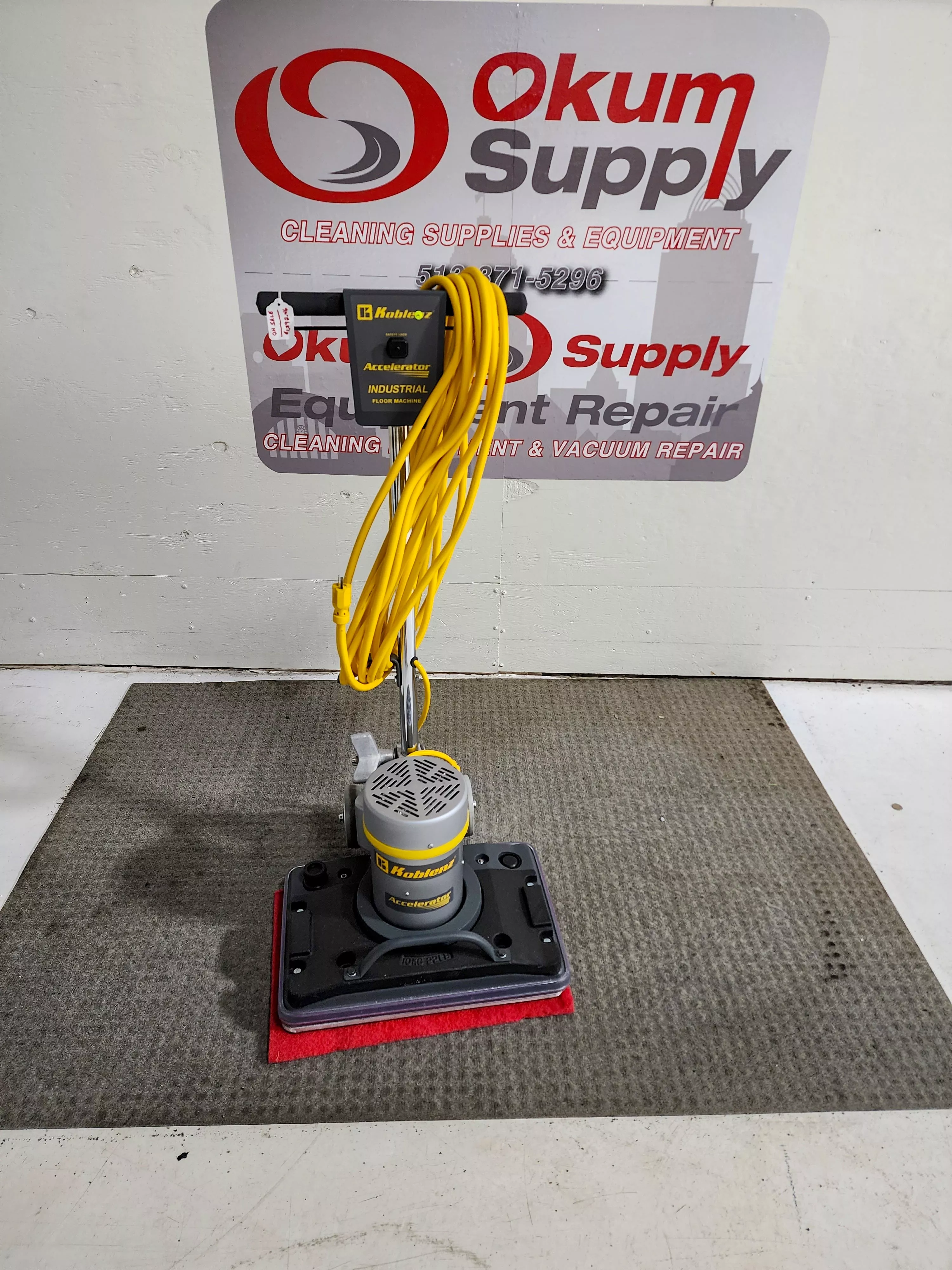 Koblenz SP-15 N Surface Prep Floor Machine – Accelerator – Rectangular 20″ x 14″ – Cast Iron – 1.5 HP – 3500 RPM – Showroom Demo Model | Financing Available