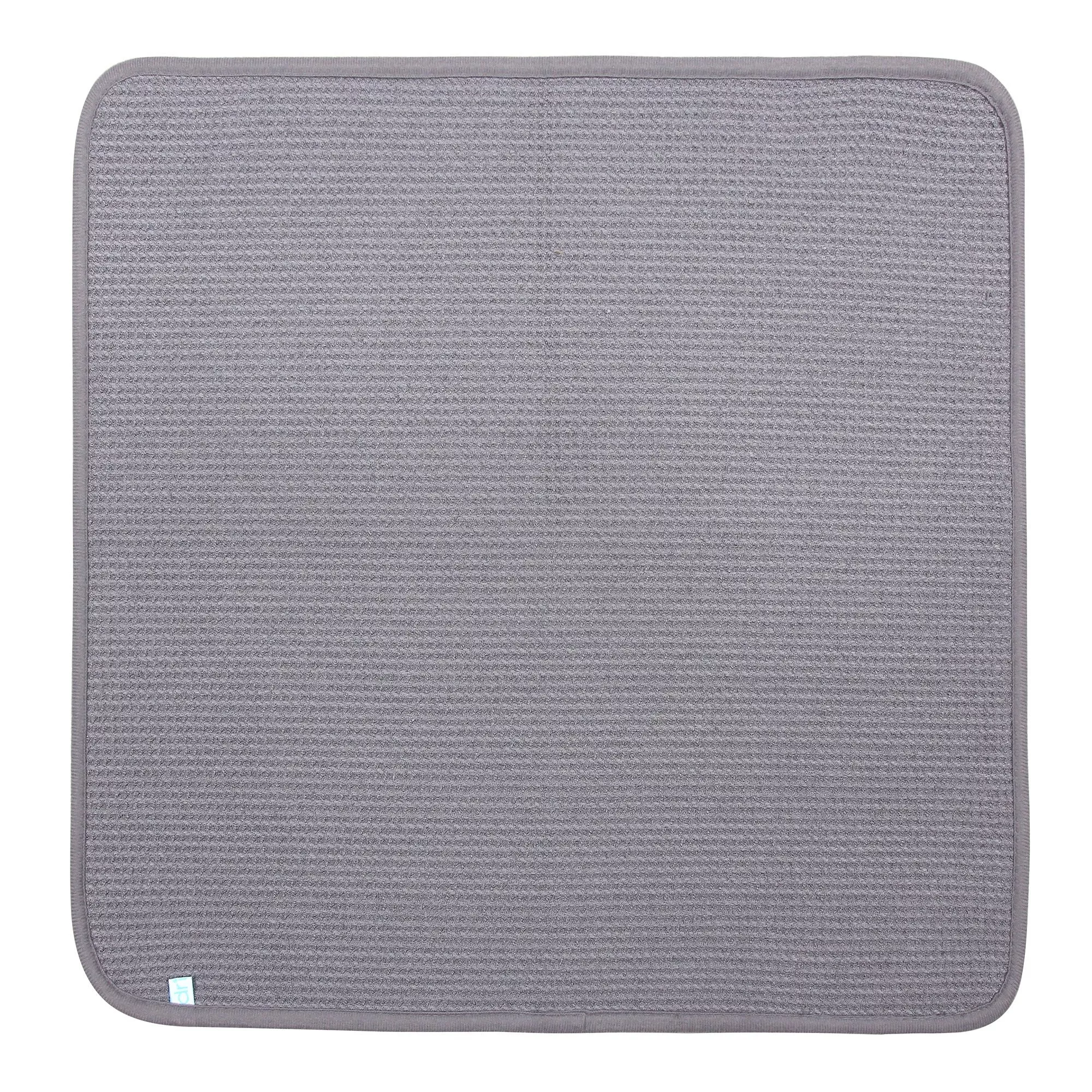 Microfiber Dish Drying Mat by DRI – 18″ x 24″ – Ash Grey