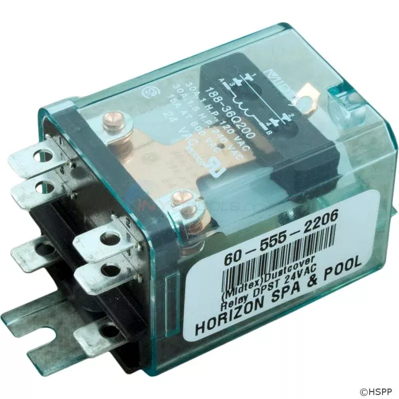 (Midtex)Dustcover Relay DPST 24VAC – 60-555-2206