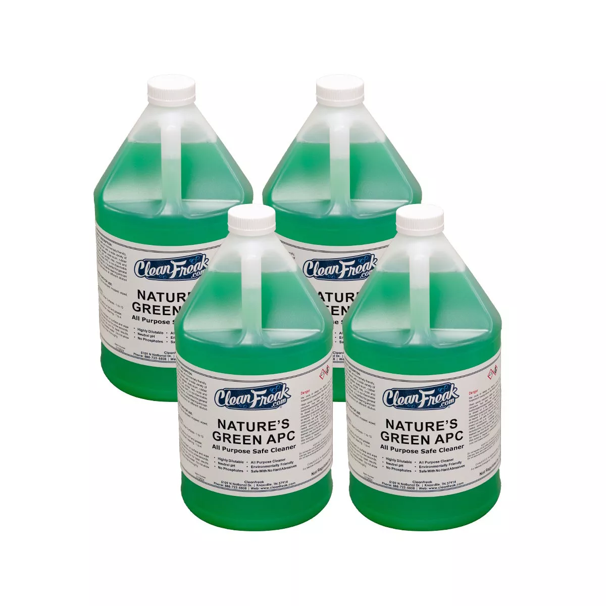 ‘Nature’s Green APC’ All Purpose Safe Cleaner (1 Gallon Bottles) – Case of 4
