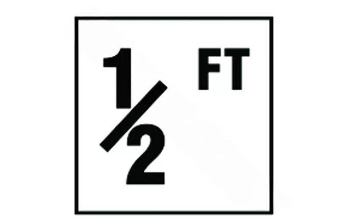 NPT 4″ Non-Skid .5 FT Depth Marker DM42-2005