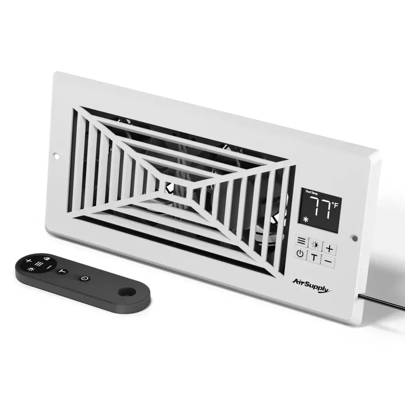 (Open Box) AirSupply BS410 Register Booster Fan