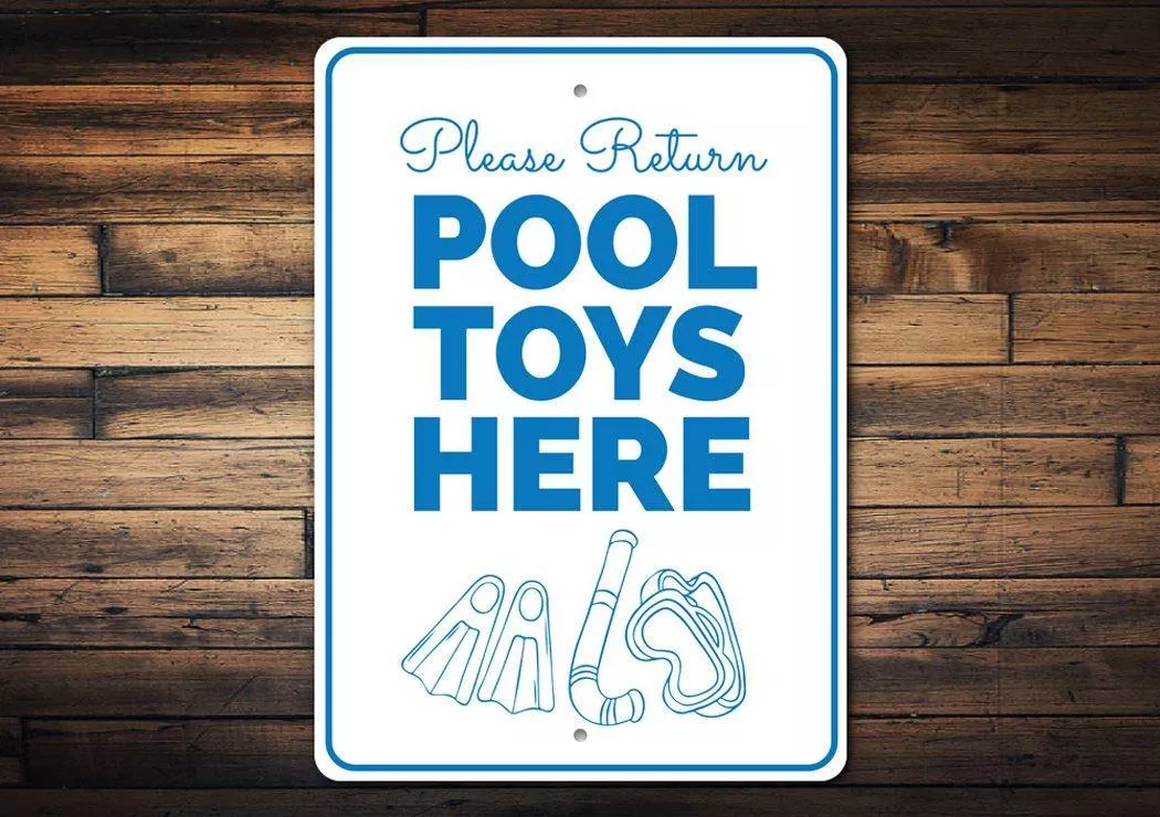 Pool Toys Sign