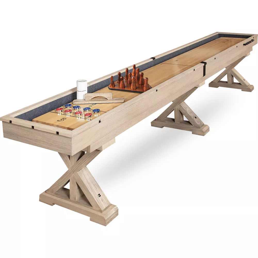 “The Rockford” 2-Piece 12 Upstairs/Downstairs Shuffleboard Table