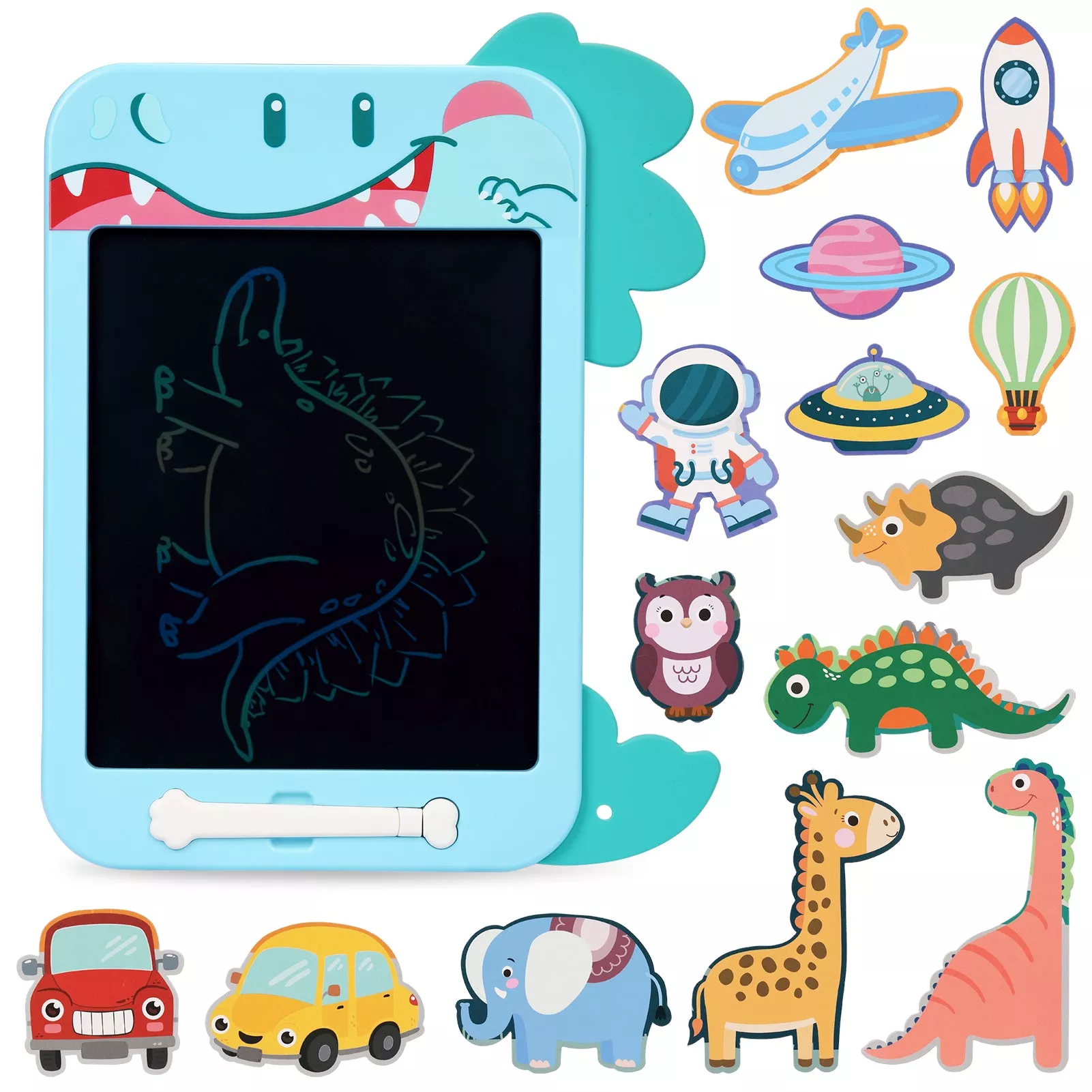 Shark LCD Writing Tablet for Kids 10.5-InchEducational Doodle Board, Drawing Pad Learning Toy Gift for Boys and Girls Ages 3-6, Ideal for Preschool, Easy to Carry