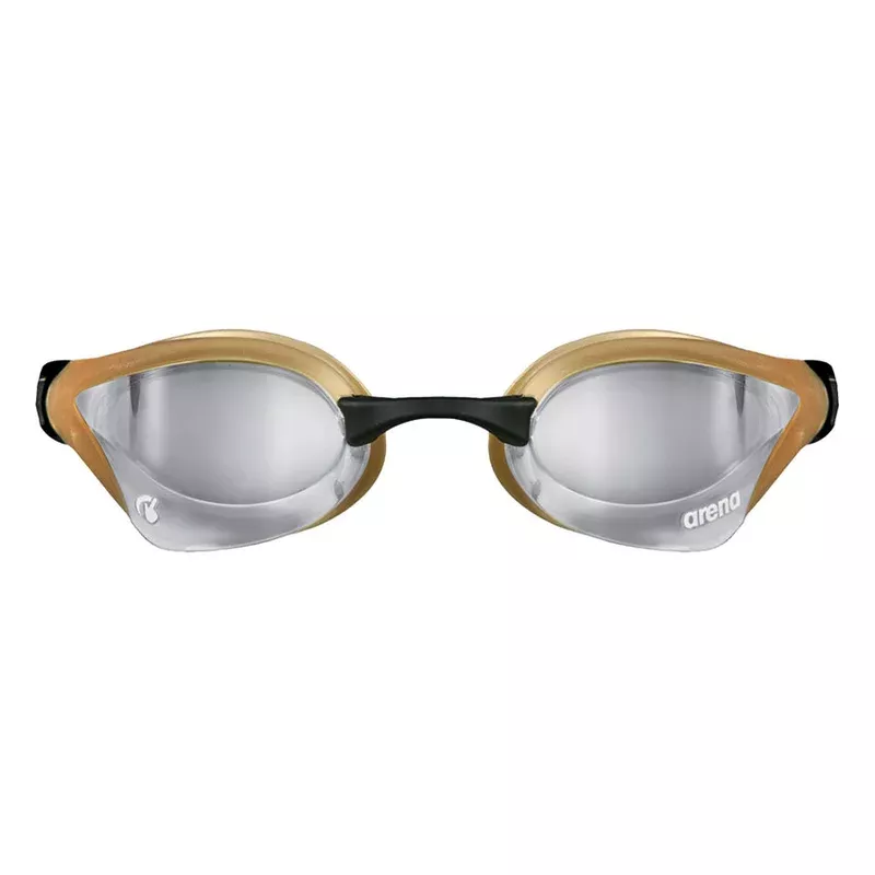 Silver Gold Arena Cobra Core Swipe Mirror Goggles