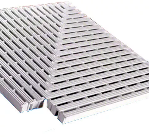 SuperGrip Perpendicular 45 Degree Corner 12 Inch – Non-Sloping Inside – White