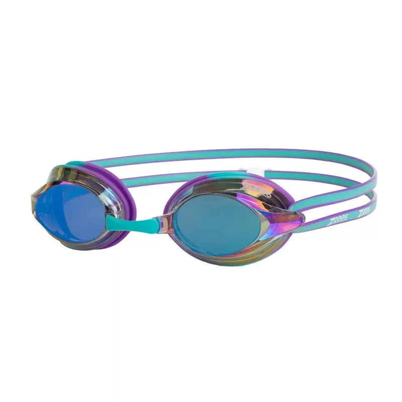 Zoggs Racer Titanium Mirrored Goggle – Violet/Turquoise/Mirrored Blue