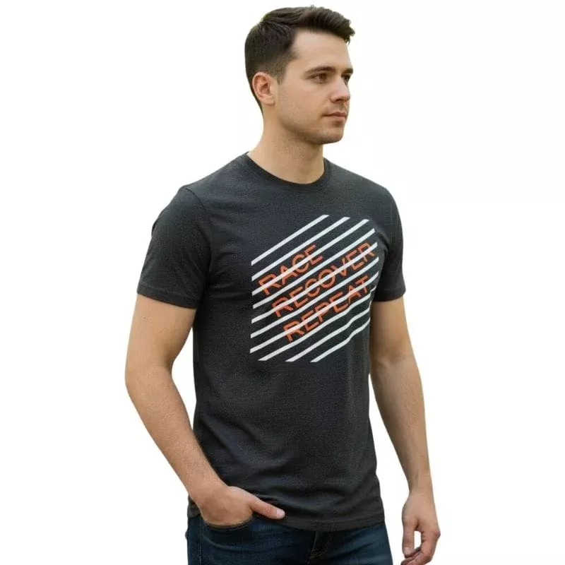 Zone3 – Men’s Race/Recovery/Repeat Tee (Charcoal Marl)
